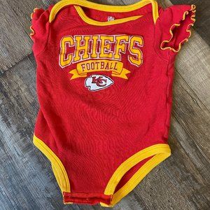 Kansas City Chiefs onesie bundle of 3 6-9 months
